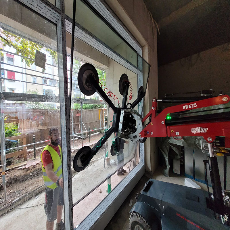 Einsetzen eines Schaufensters mit dem Glassworker