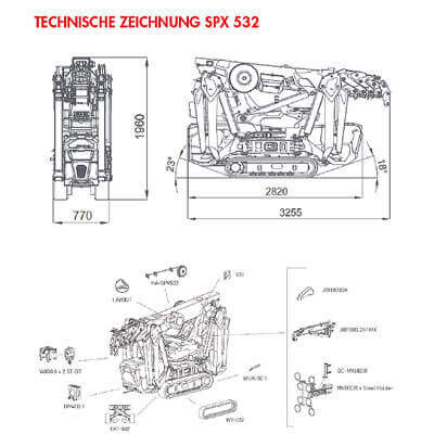 Schematische Darstellung Glassworker GW 625