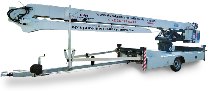 Autokran in Benutzung